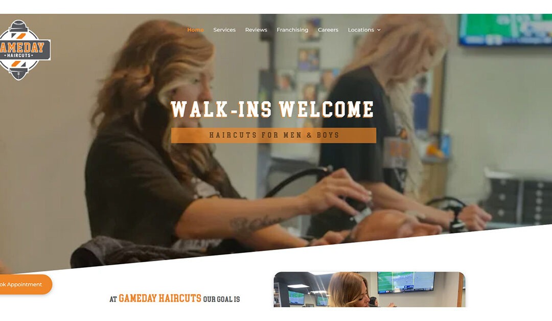 Online Experience for a Modern Barbershop